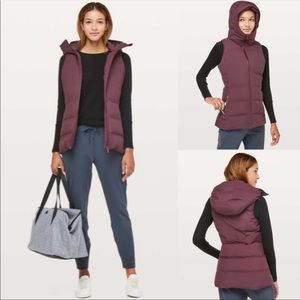 Lululemon sleet street puffer vest with hood
